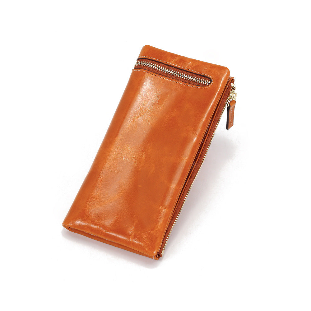 Women's Simple Long Design Exquisite Folding Ladies Wallets