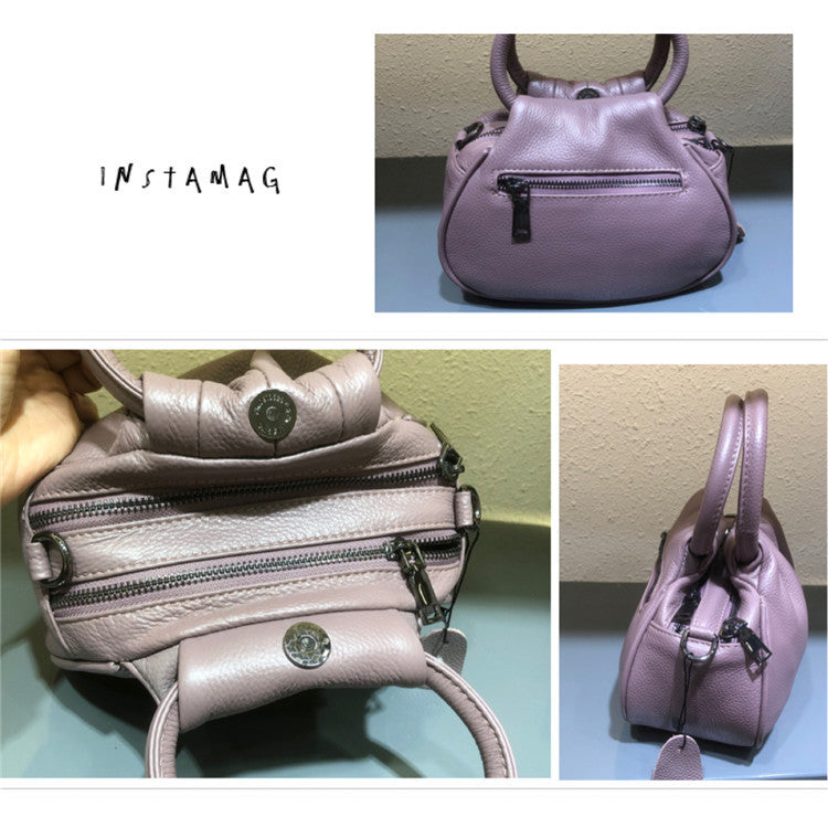 First Layer Cowhide Cloud Dumpling For Mom Trendy Handbags