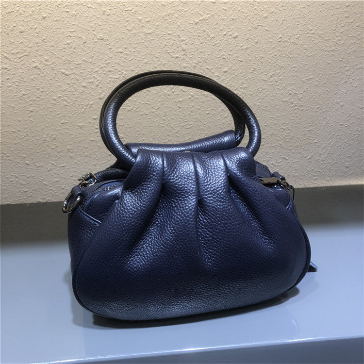 First Layer Cowhide Cloud Dumpling For Mom Trendy Handbags