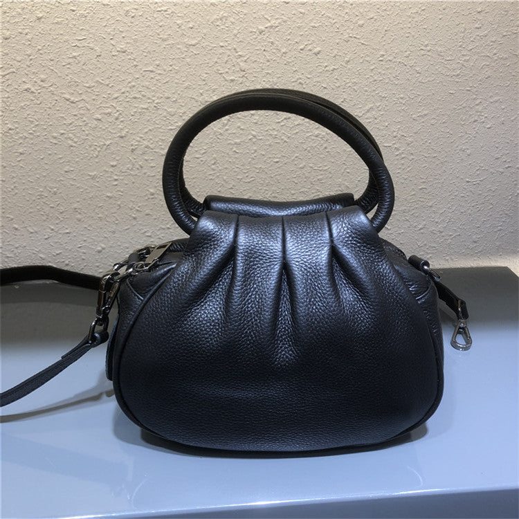 First Layer Cowhide Cloud Dumpling For Mom Trendy Handbags