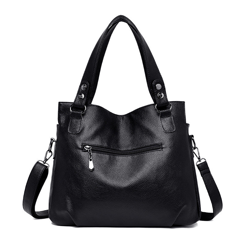 Women's Stitching Mother Korean Versatile Large Capacity Handbags