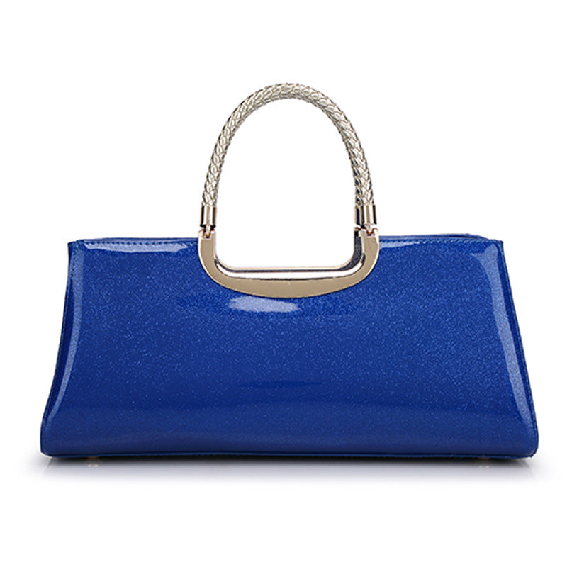 Women's Dinner Red Bridal Fashion Shiny Surface Handbags