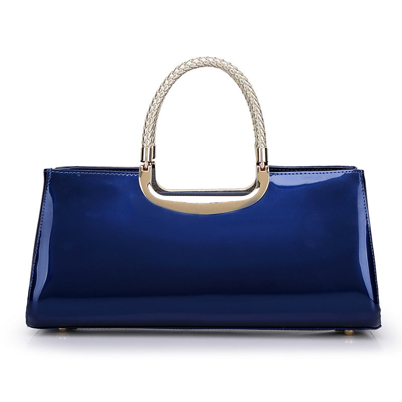 Women's Dinner Red Bridal Fashion Shiny Surface Handbags