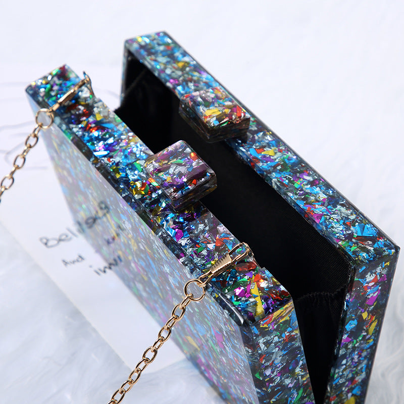 Sequins Pattern Acrylic Chain Fashion For Bags