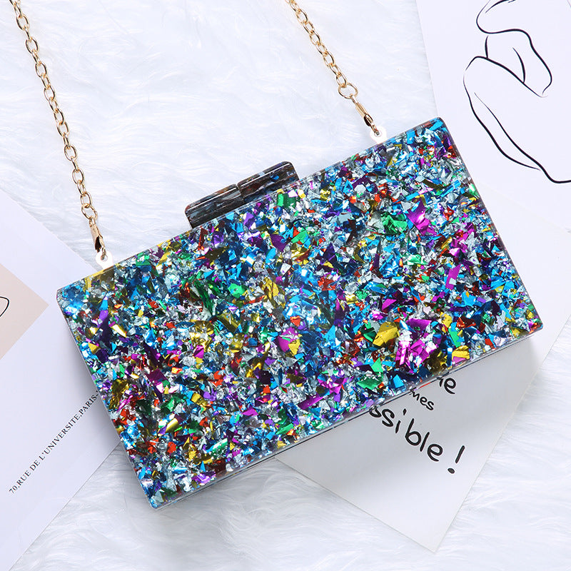 Sequins Pattern Acrylic Chain Fashion For Bags