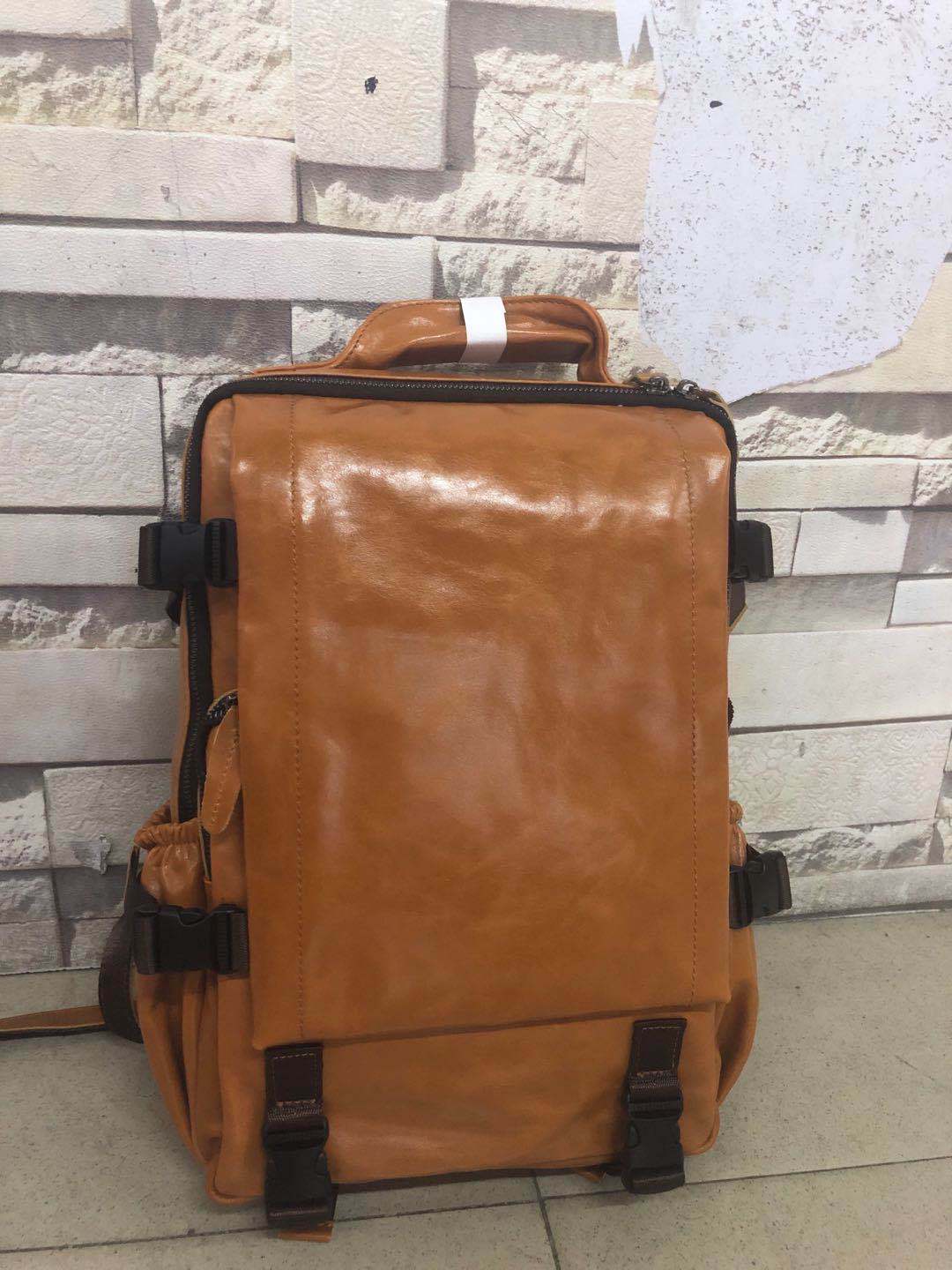Women's & Men's & First Layer Cowhide Business Computer Backpacks