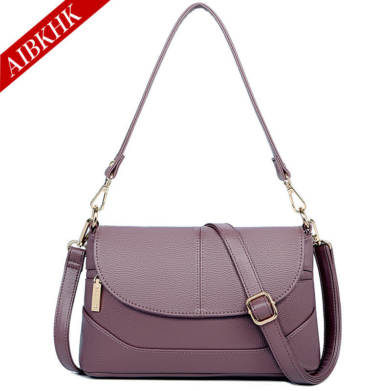 Women's Soft Leather Mother Simple Portable For Crossbody Bags