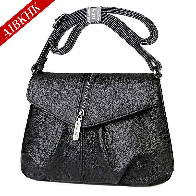 Women's Soft Leather Fashion Mom Simple Crossbody Bags