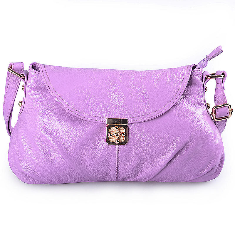 Women's Retro First Layer Cowhide Twist Genuine Crossbody Bags