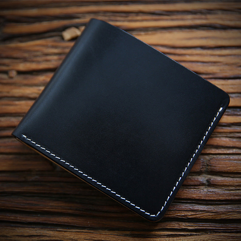 Men's Handmade Retro Leather First Layer Cowhide Men's Wallets