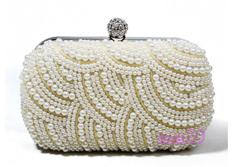 Double-sided Pearl Banquet Clutch Bridal Dress Handbags