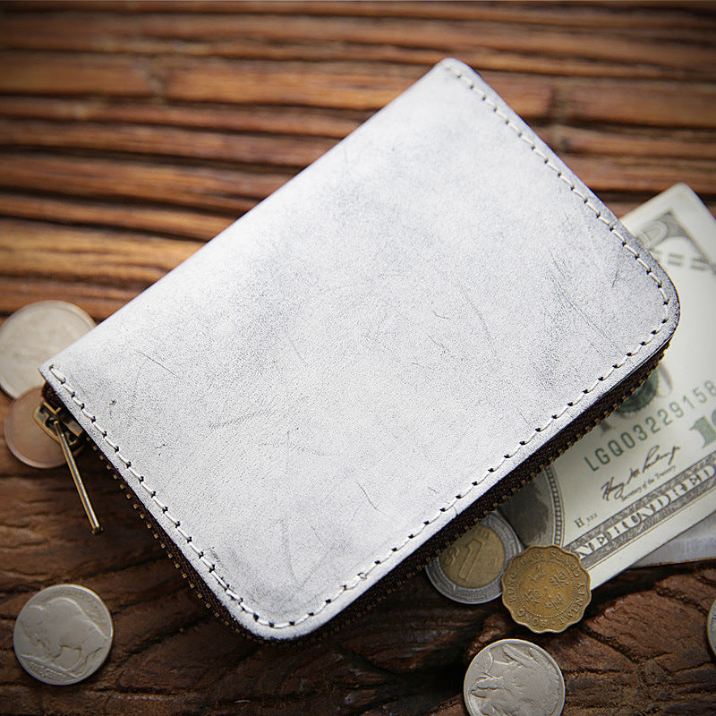 Men's Handmade Mist Wax First Layer Cowhide Men's Wallets