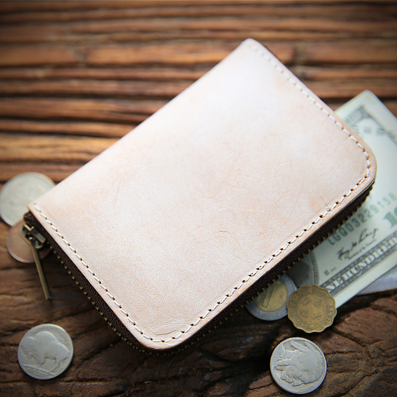 Men's Handmade Mist Wax First Layer Cowhide Men's Wallets