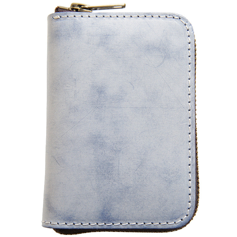 Men's Handmade Mist Wax First Layer Cowhide Men's Wallets