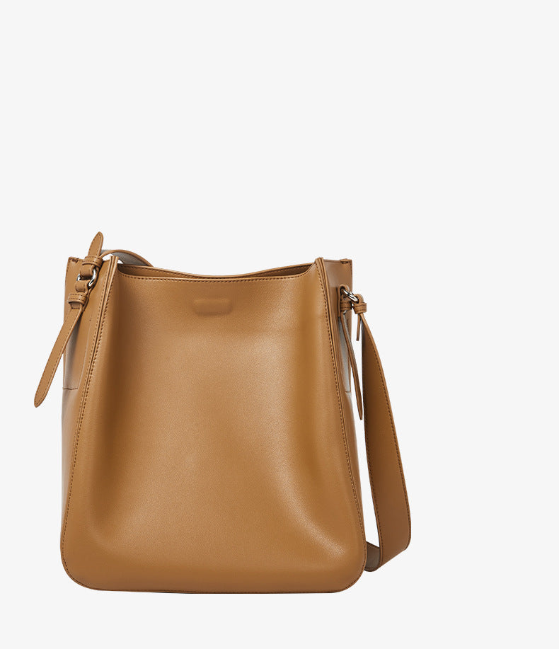 Women's Genuine Leather Female Retro Design Commuter Shoulder Bags