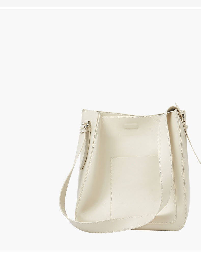 Women's Genuine Leather Female Retro Design Commuter Shoulder Bags