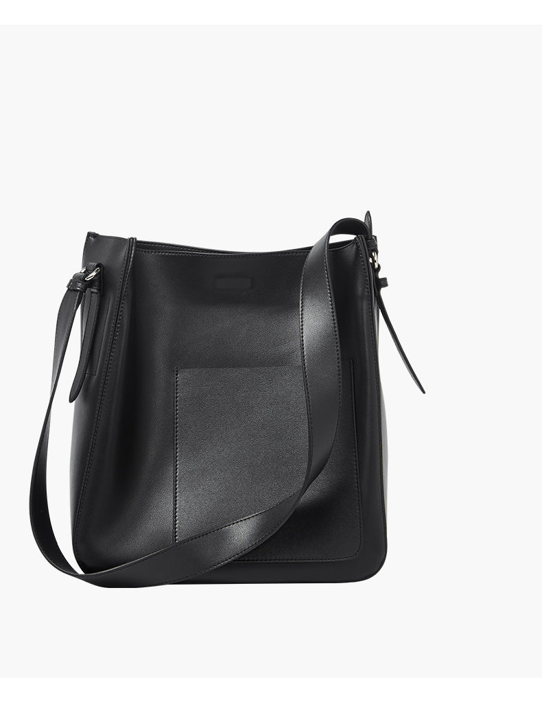 Women's Genuine Leather Female Retro Design Commuter Shoulder Bags