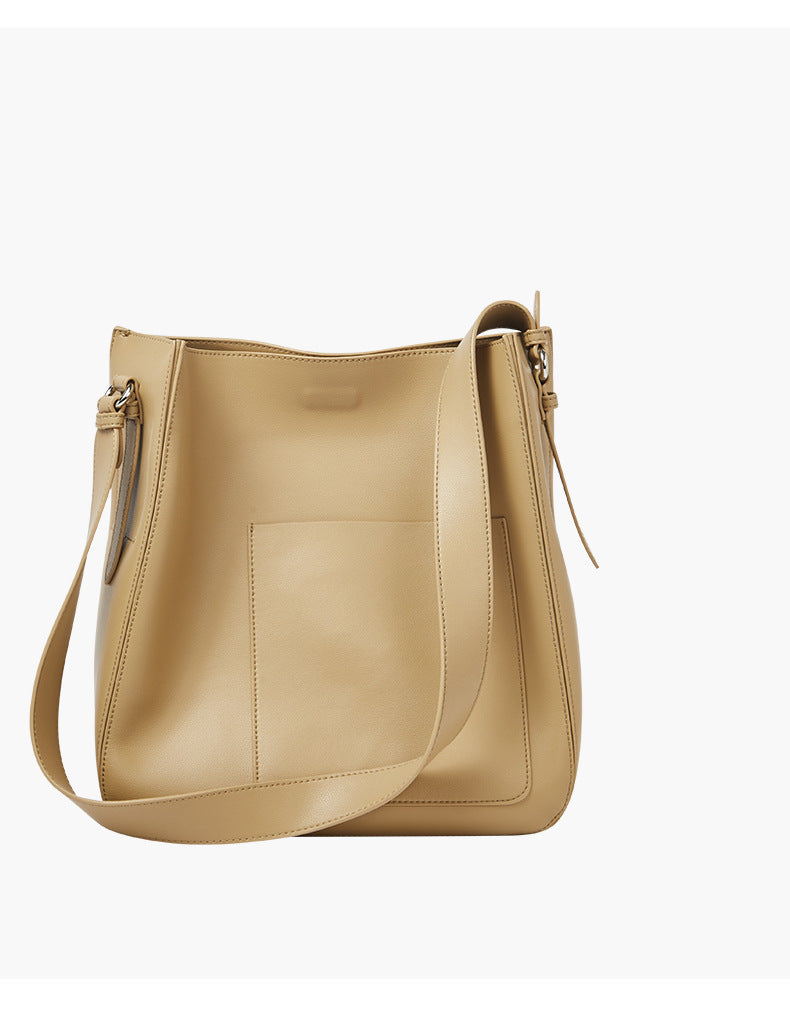 Women's Genuine Leather Female Retro Design Commuter Shoulder Bags