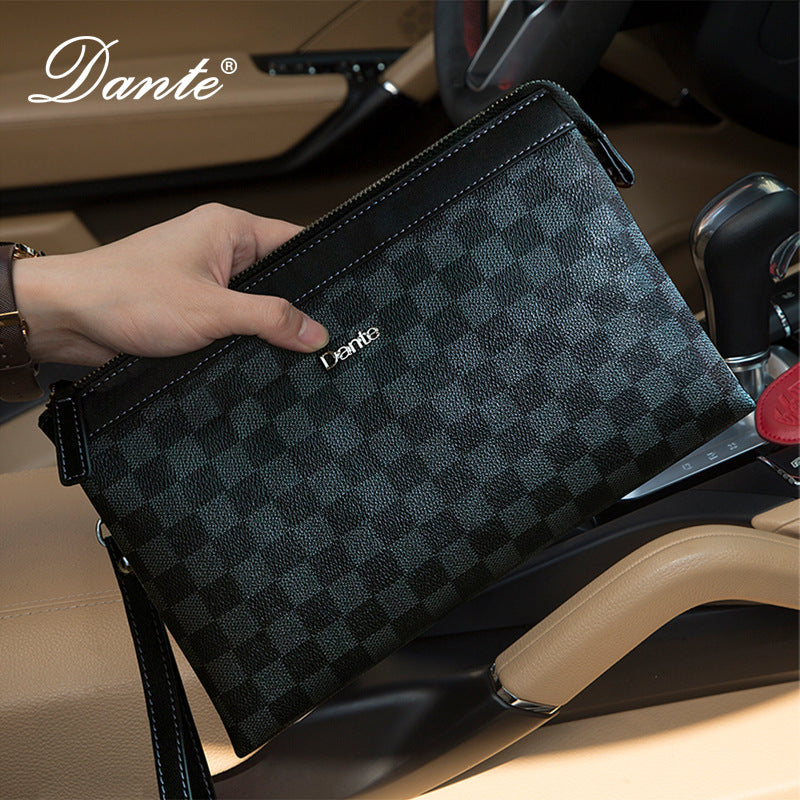 Men's Clutch Leather Business First Layer Cowhide Men's Handbags