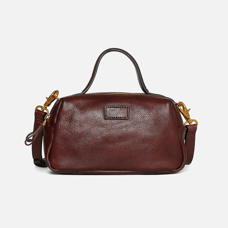 Women's Versatile Large Capacity Genuine Leather Retro Crossbody Bags