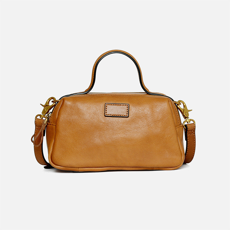 Women's Versatile Large Capacity Genuine Leather Retro Crossbody Bags