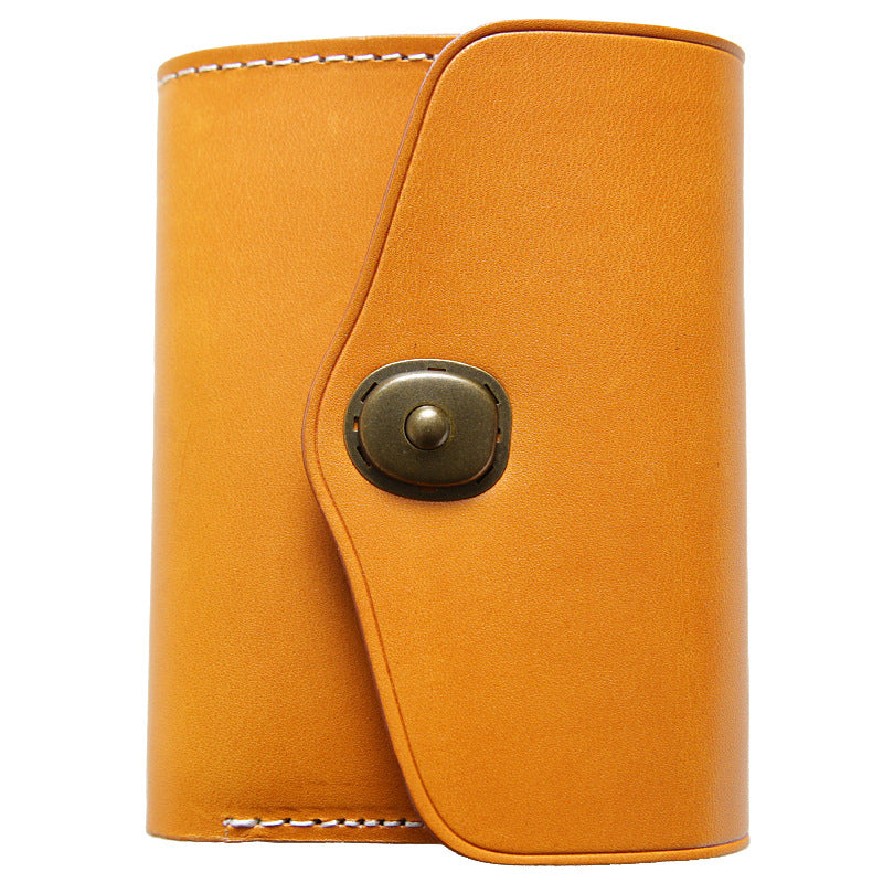 Men's Retro Italy Short Genuine Leather First Men's Wallets