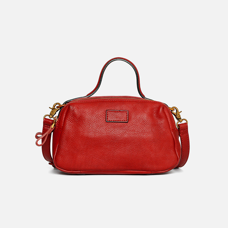 Women's Versatile Large Capacity Genuine Leather Retro Crossbody Bags