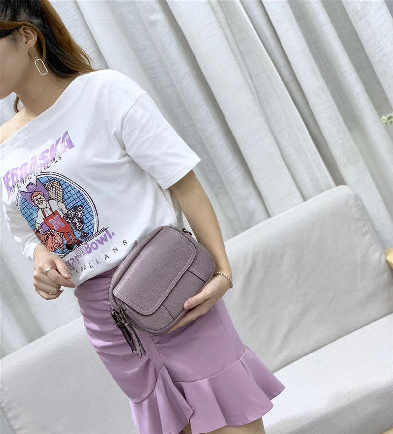 Women's Genuine Leather Korean Top Layer Cowhide Shoulder Bags