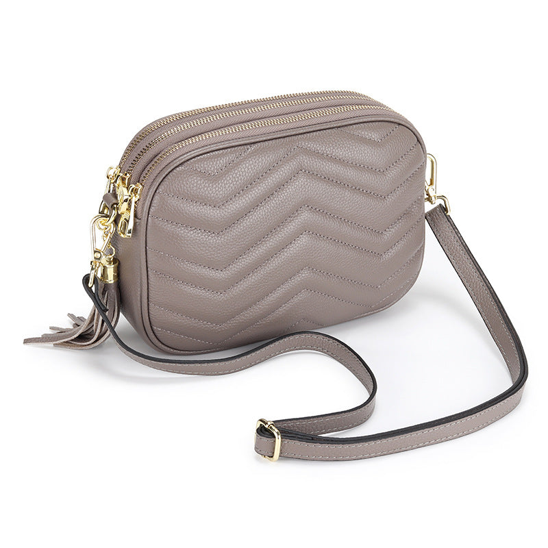 Women's Genuine Leather Large Capacity Top Layer Crossbody Bags
