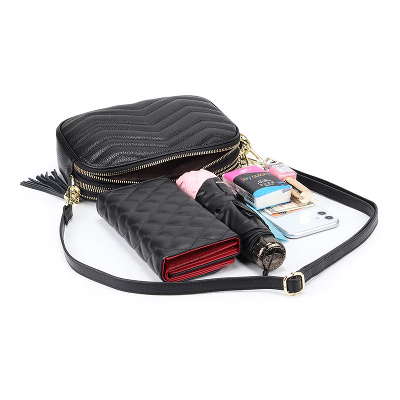 Women's Genuine Leather Large Capacity Top Layer Crossbody Bags