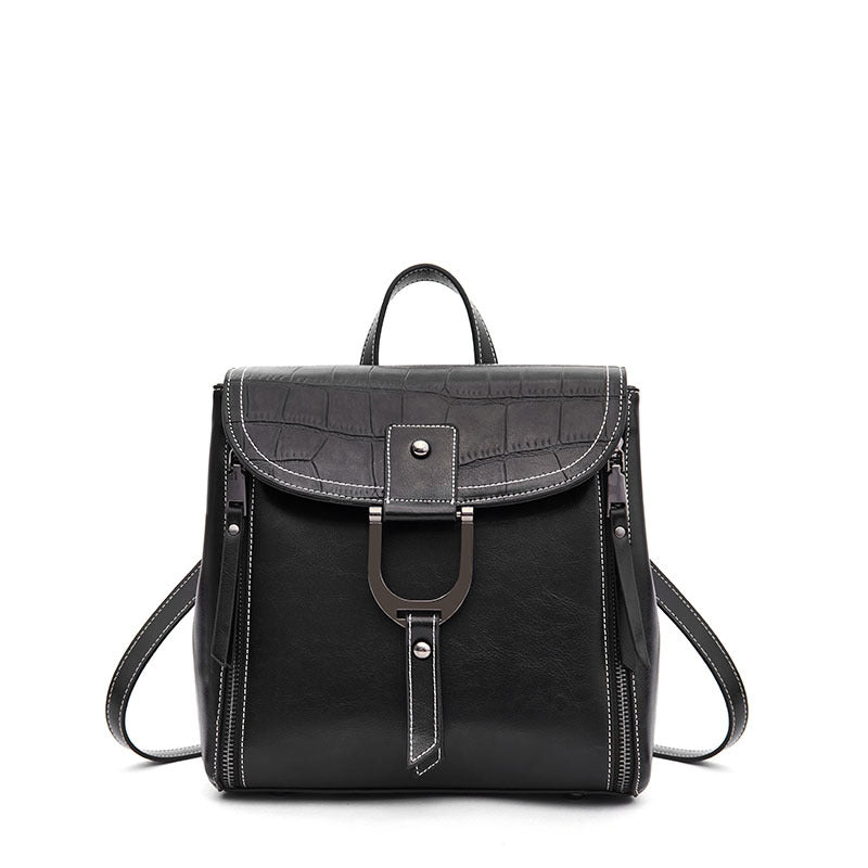 Women's Genuine Leather Fashion Retro Trendy Backpacks