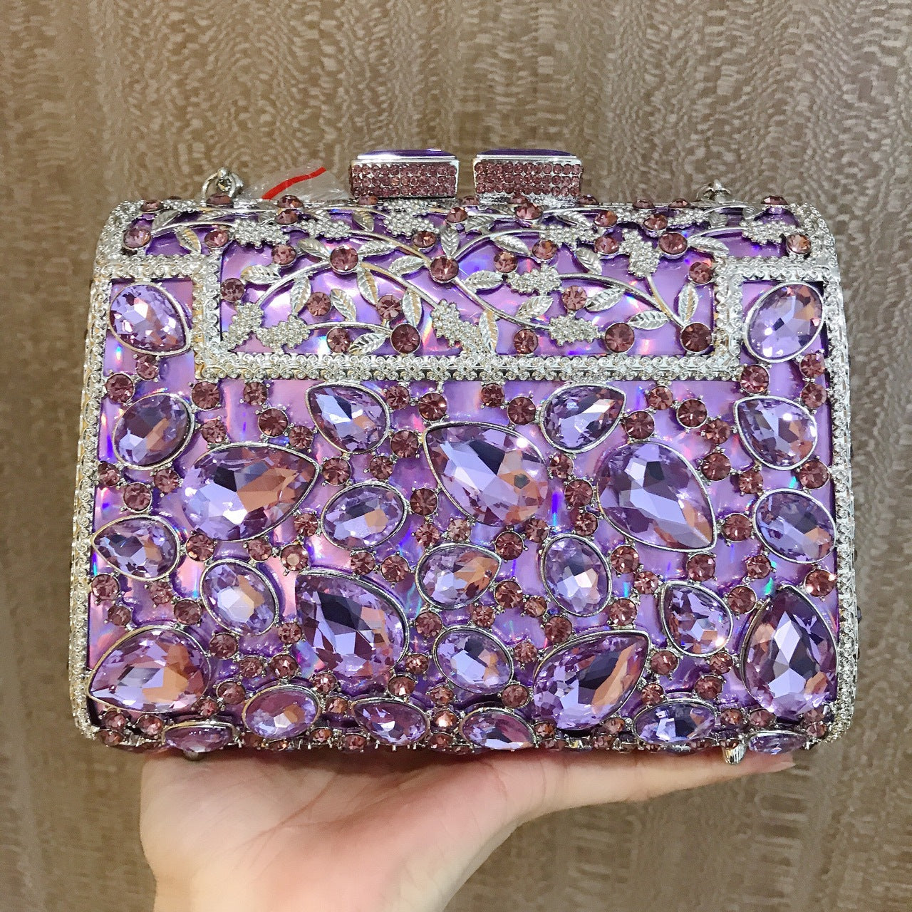 Banquet Party Metal Clutch Inlaid With Evening Bags