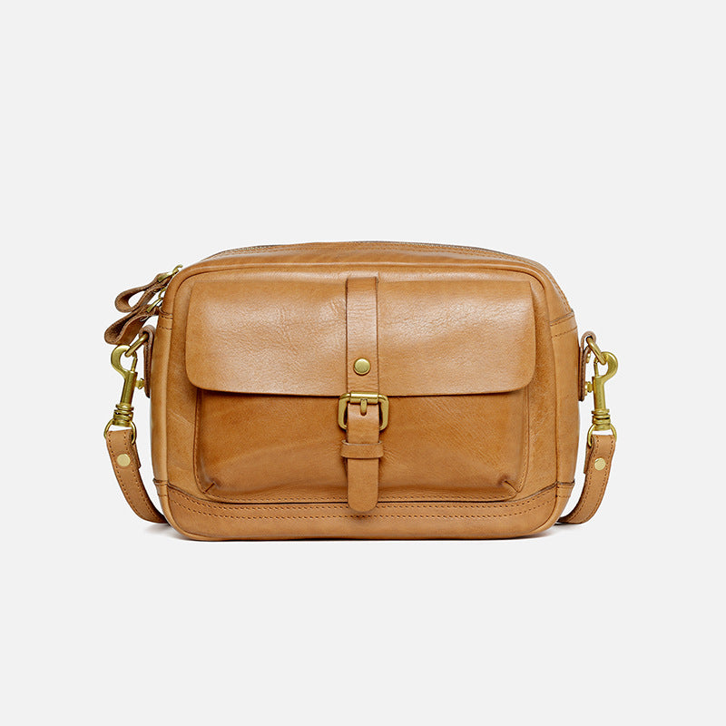 Women's Retro Korean Style Western Soft Leather Crossbody Bags