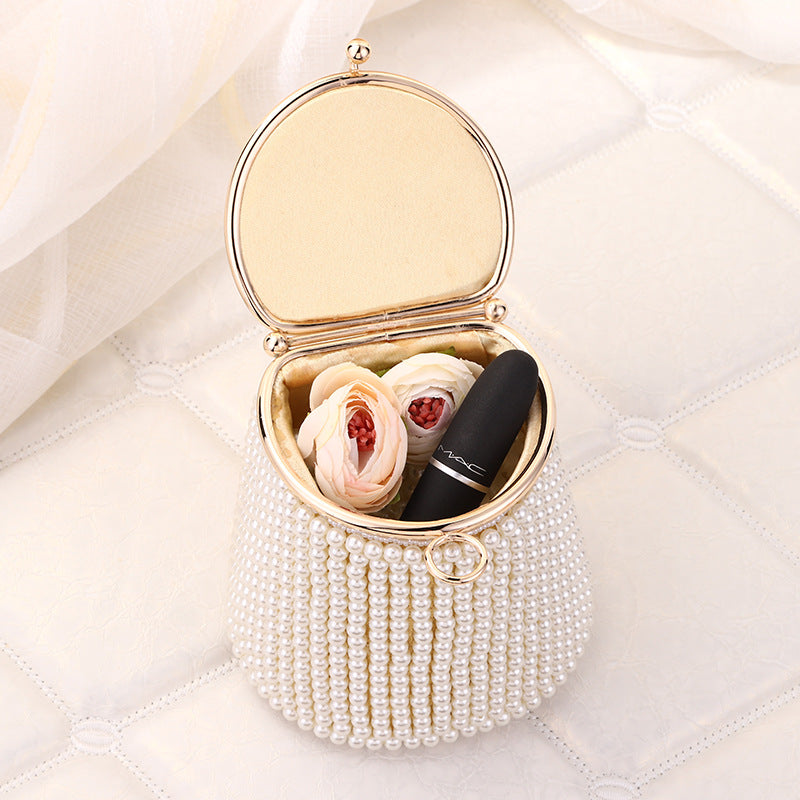 Classy Comfortable Pearl Dinner Portable Niche Evening Bags
