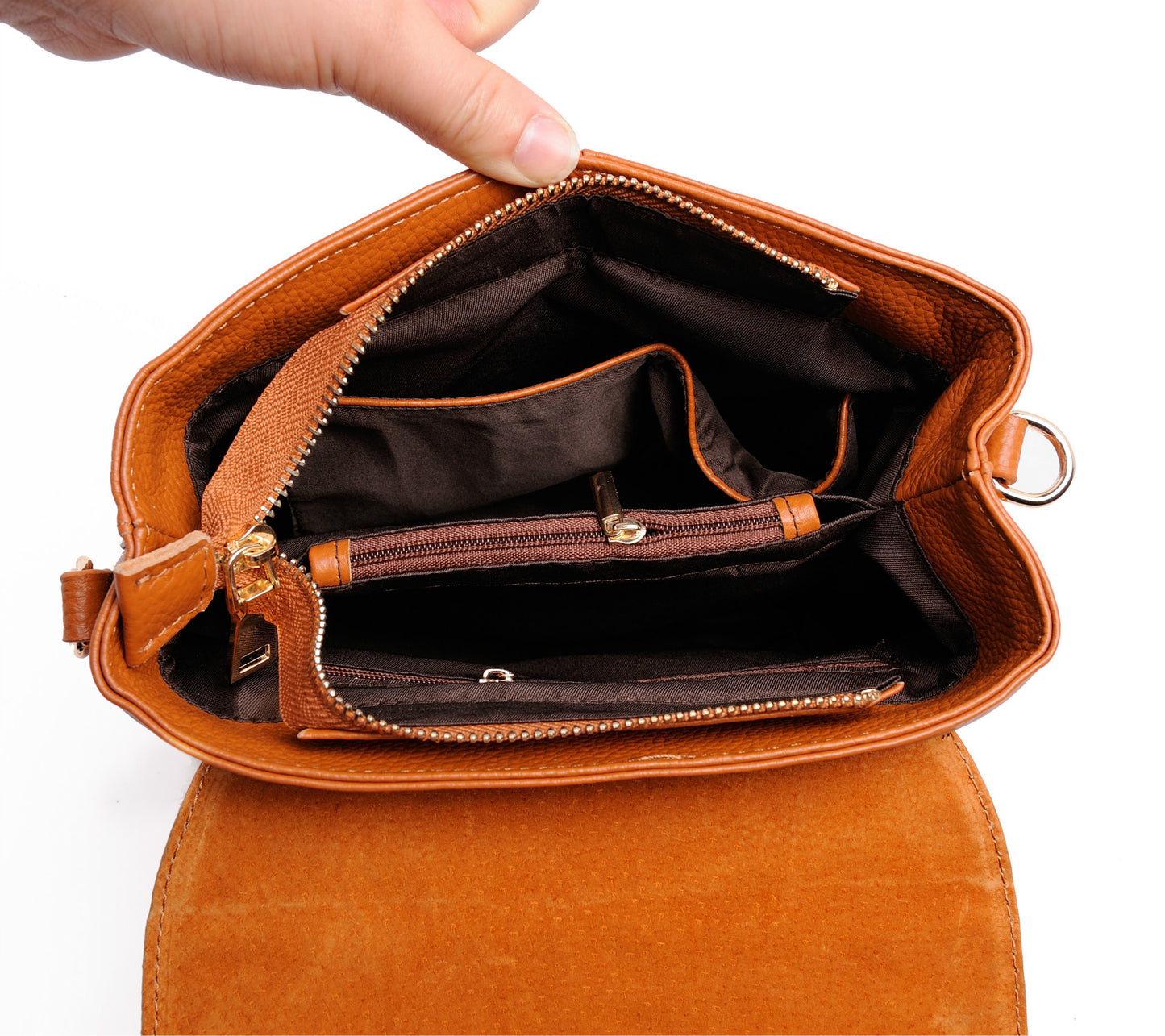 Women's Korean Style Fashion Top Layer Cowhide Crossbody Bags