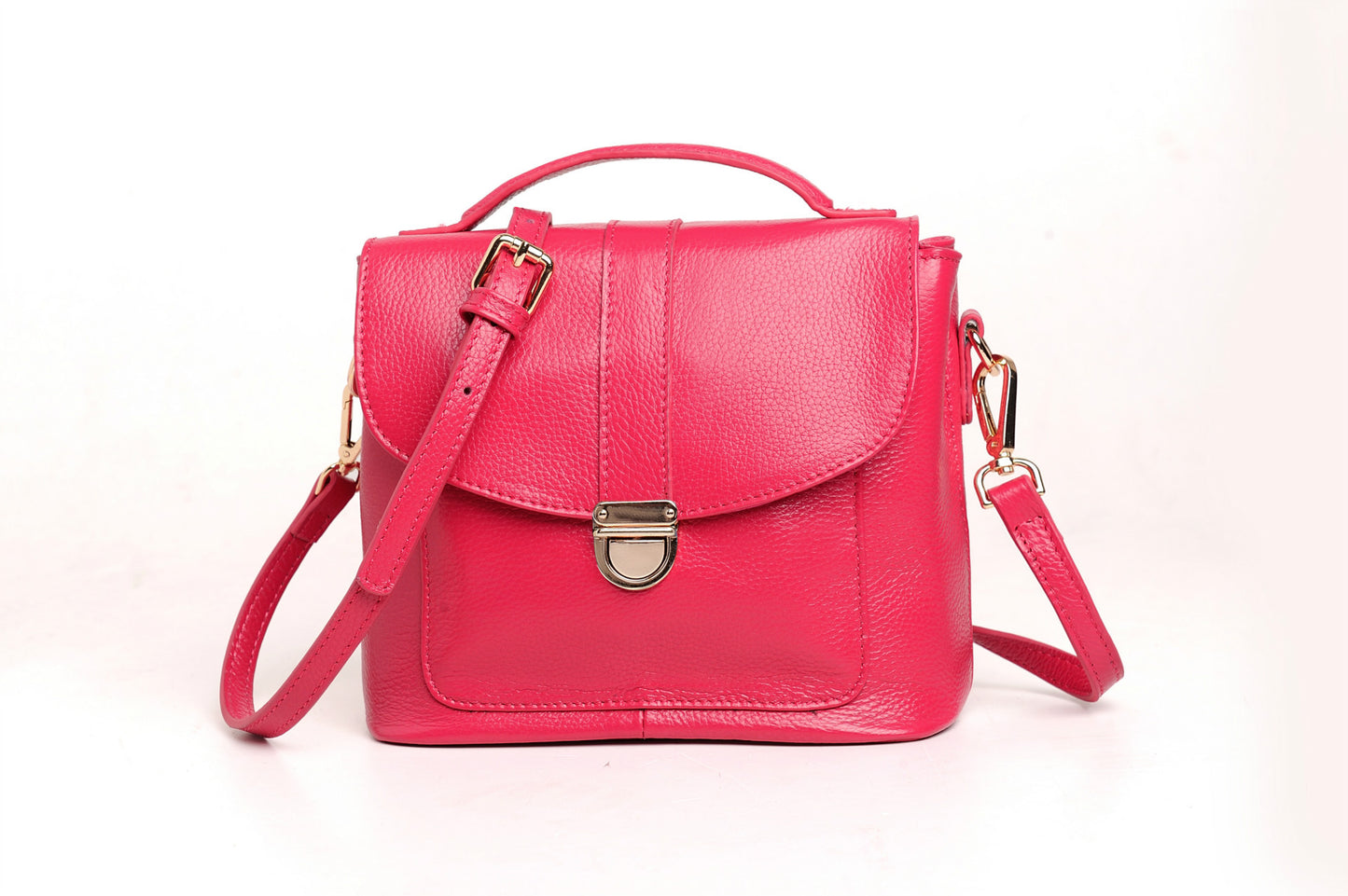 Women's Korean Style Fashion Top Layer Cowhide Crossbody Bags