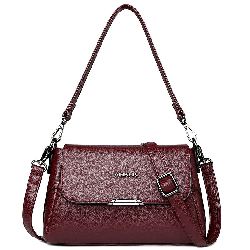 Soft Leather For Mom Fashion Portable Crossbody Bags