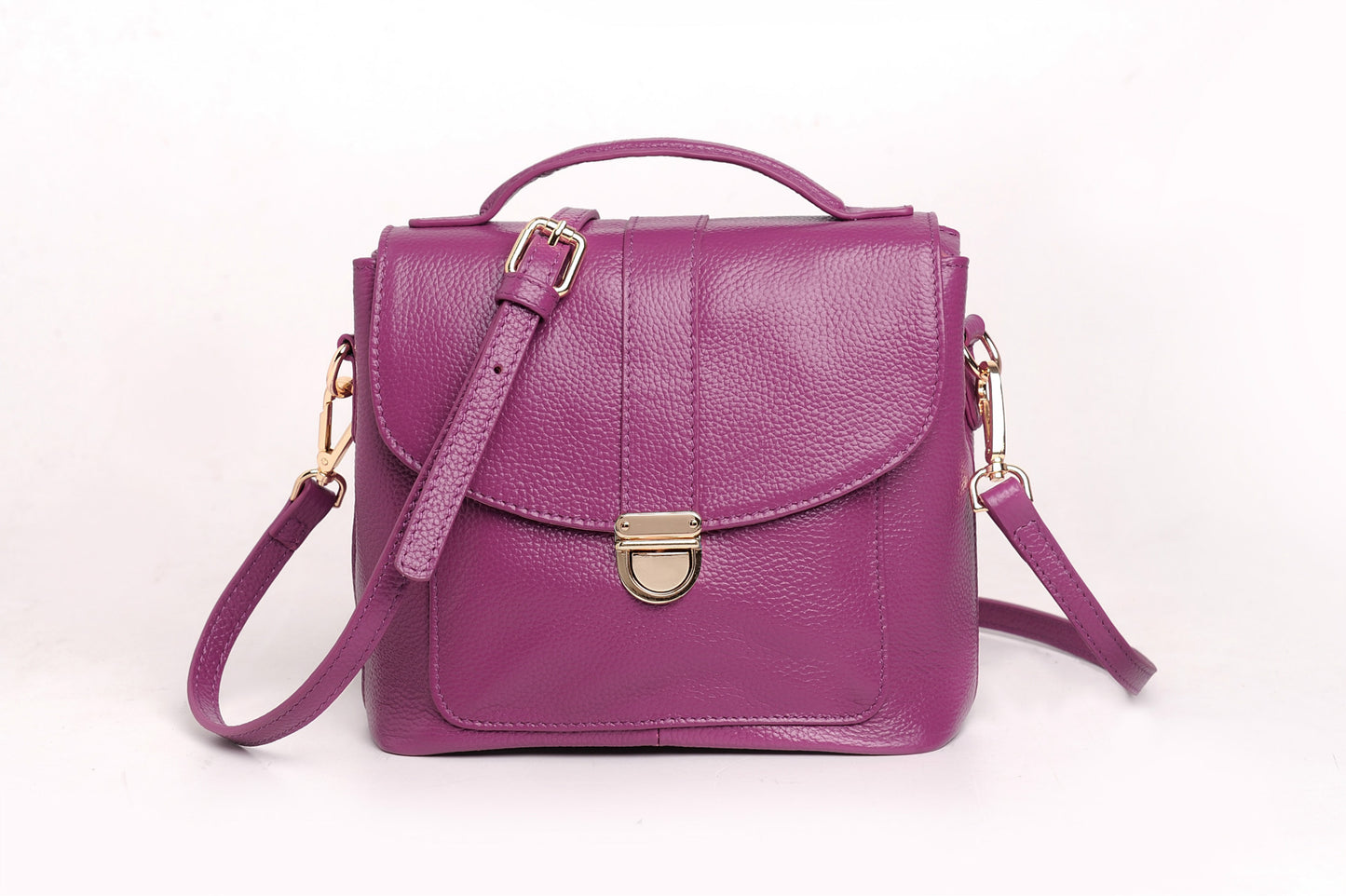 Women's Korean Style Fashion Top Layer Cowhide Crossbody Bags