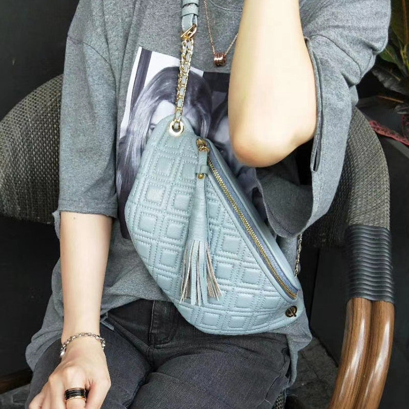 Women's Bundy Fashion Trendy First Layer Cowhide Bags
