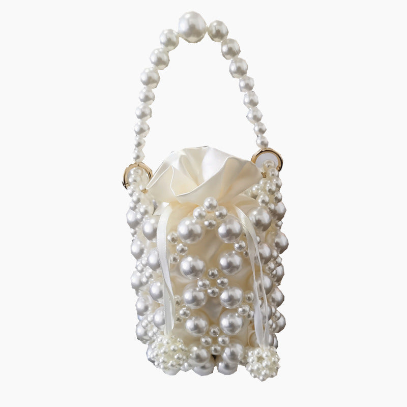 Women's Handmade Stringed Pearls Super Fairy Fashion Crossbody Bags