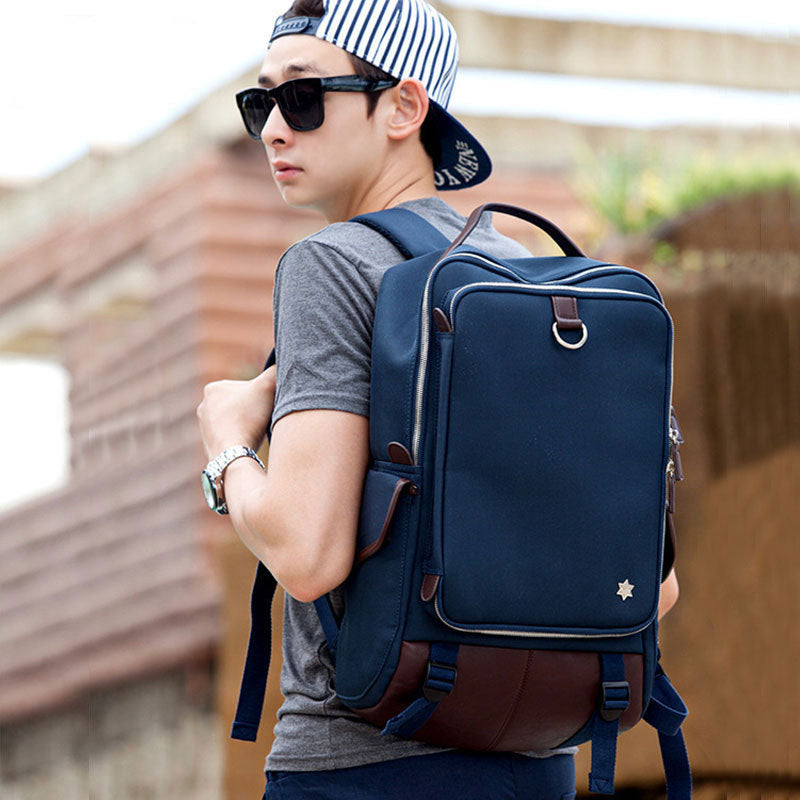 Three-dimensional Fixed Waterproof Simple Korean Style Backpacks