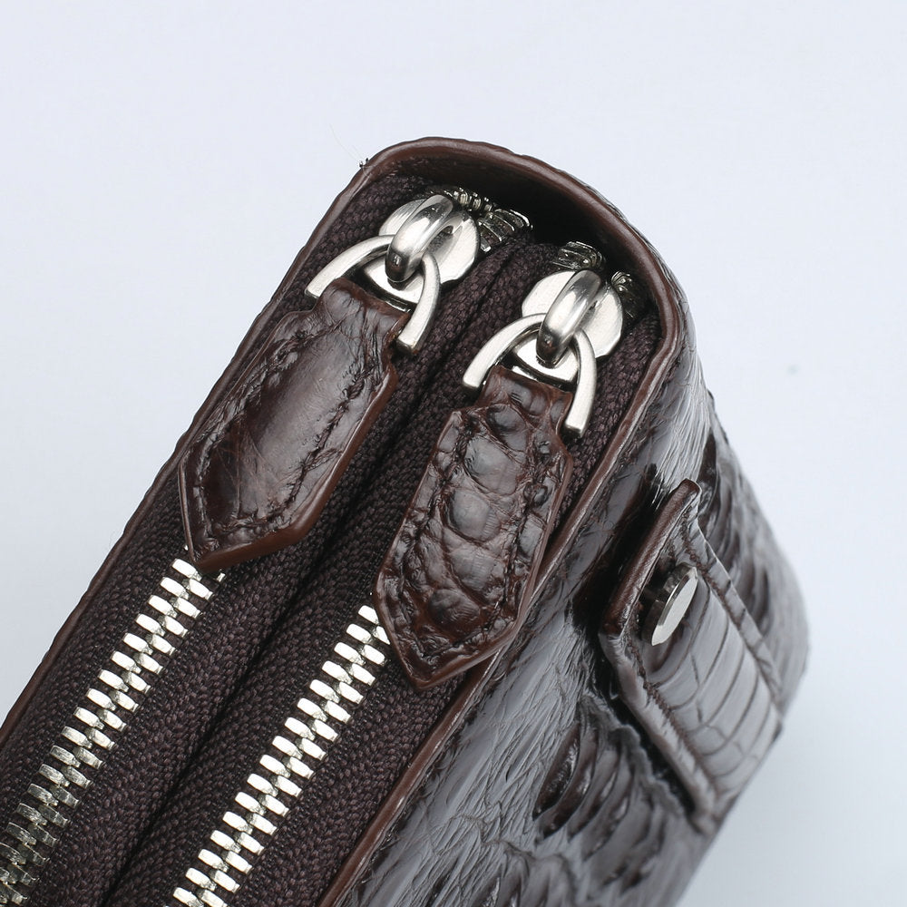Men's Thailand Genuine Crocodile Leather Clutch Business Men's Handbags