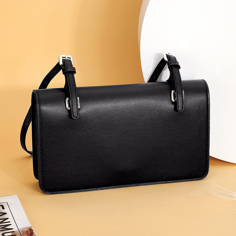 Women's Fashion Underarm Urban Simple Genuine Leather Bags