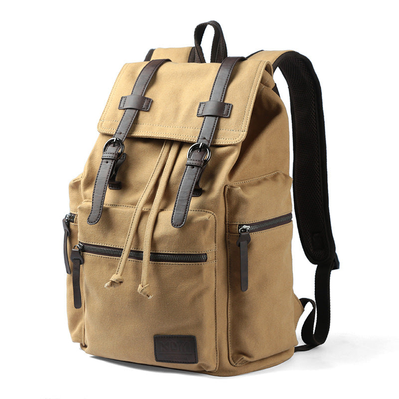 Men's Canvas Simple Large Capacity Computer Backpacks