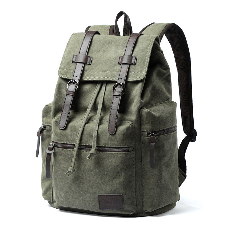 Men's Canvas Simple Large Capacity Computer Backpacks