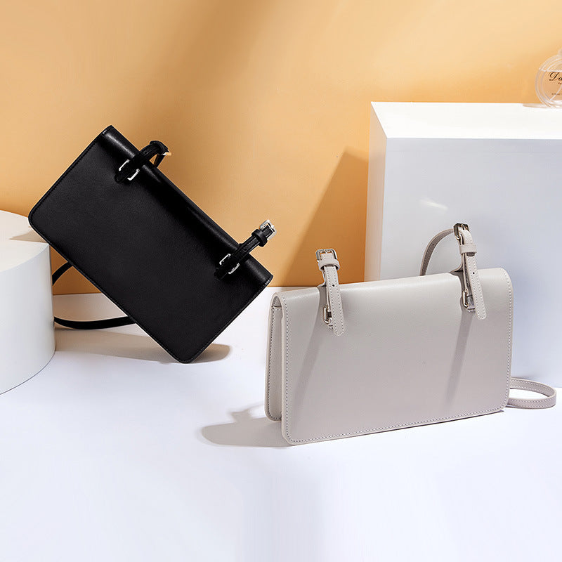 Women's Fashion Underarm Urban Simple Genuine Leather Bags