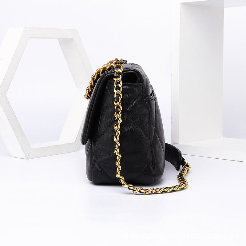 Women's All Sheepskin Classic Style Genuine Leather Crossbody Bags