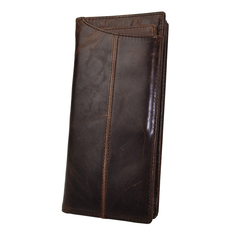 Men's Crazy Horse Skin Cowhide Retro Multiple Card Holder