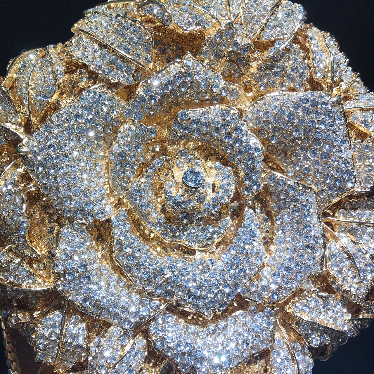 Diamond Flower Crystal Banquet Dress Clutch Evening Bags