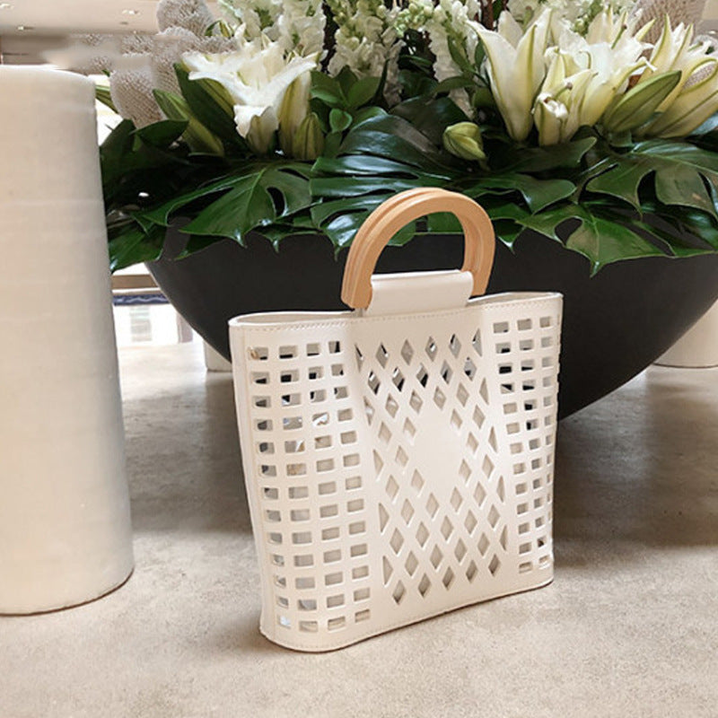 Elegant Fashion Simple Vintage Wood Mother Handbags